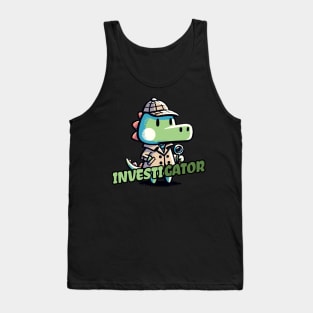 Investigator Aligator Detective Tank Top